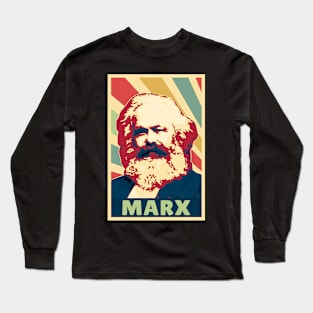 Karl Marx Vintage Colors Long Sleeve T-Shirt